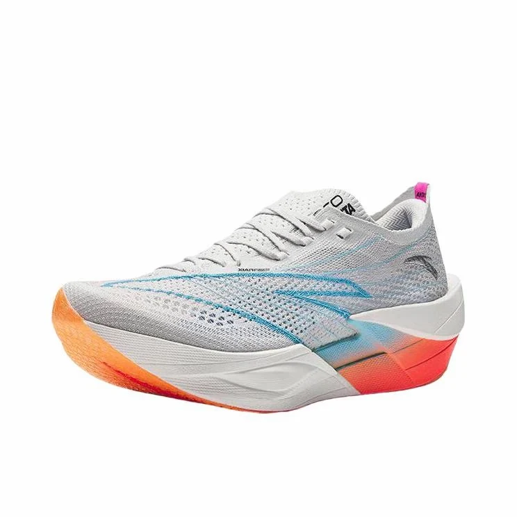 Anta C202 6.0 Pro Marathon Racing Shoes - Gray/Blue - Image 2