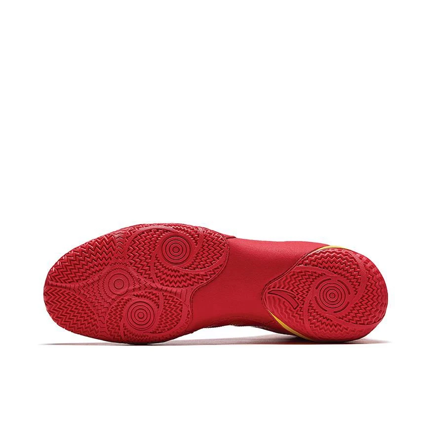 Anta | China National Team Professional Wrestling Shoes - Red/Gold/Black - Image 4