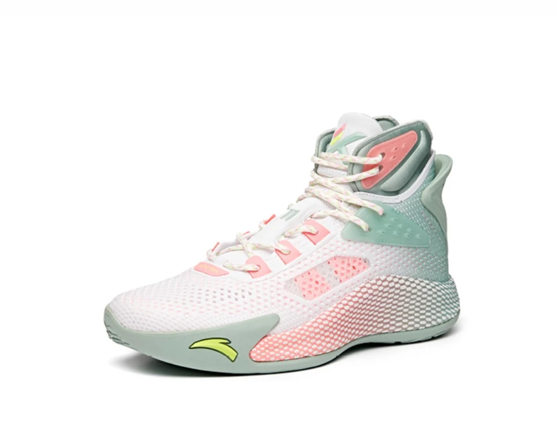 Anta Men's Klay Thompson Kt5 High White/Green/Pink - Image 2