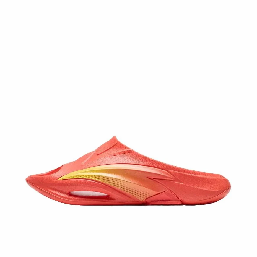 Anta Nitrogen Bubble Leisure Sports Recovery Slippers - Fluorescent Red