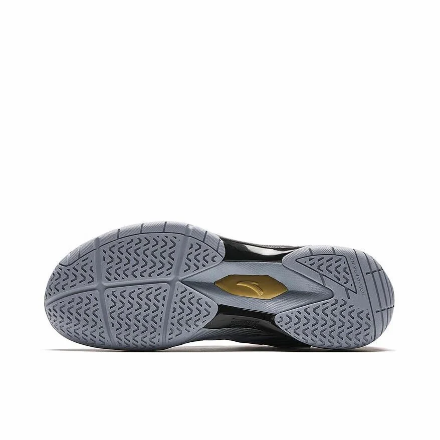 Anta Professional Badminton Shoes - Fog Gray/Base Black - Image 3