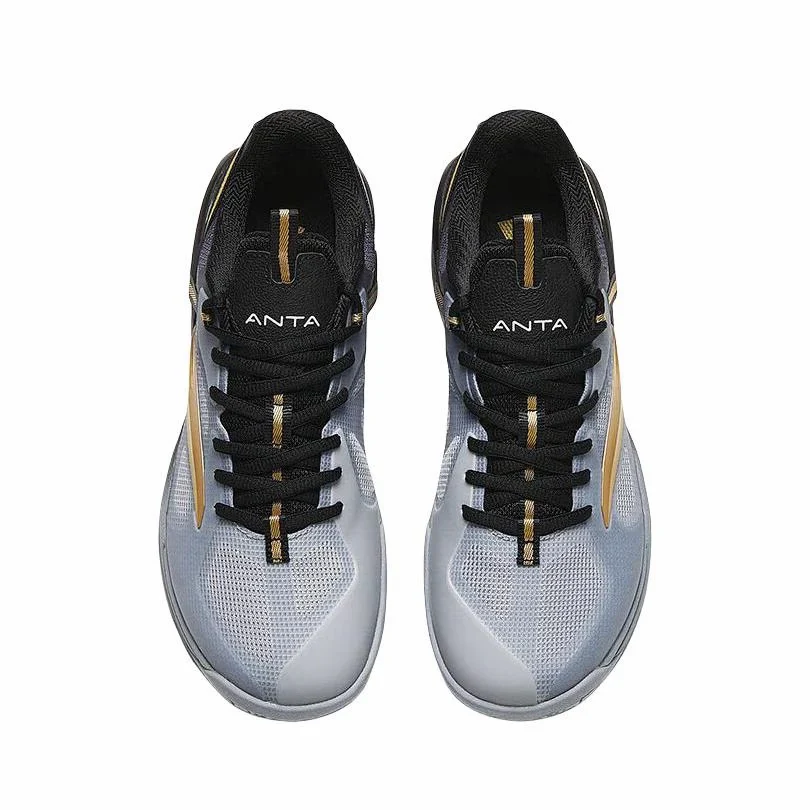 Anta Professional Badminton Shoes - Fog Gray/Base Black - Image 5