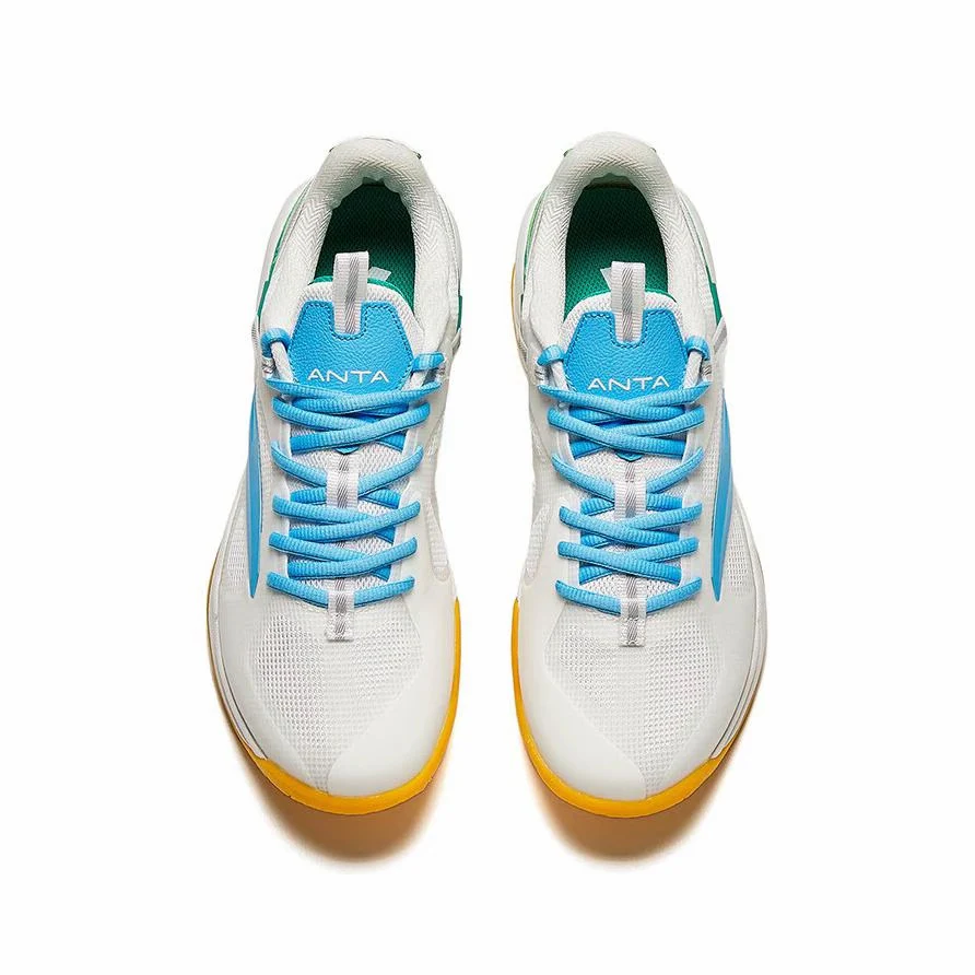 Anta Professional Badminton Shoes - White/Blue - Image 5