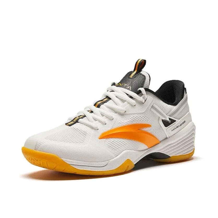 Anta Professional Badminton Shoes - White/Yellow - Image 2