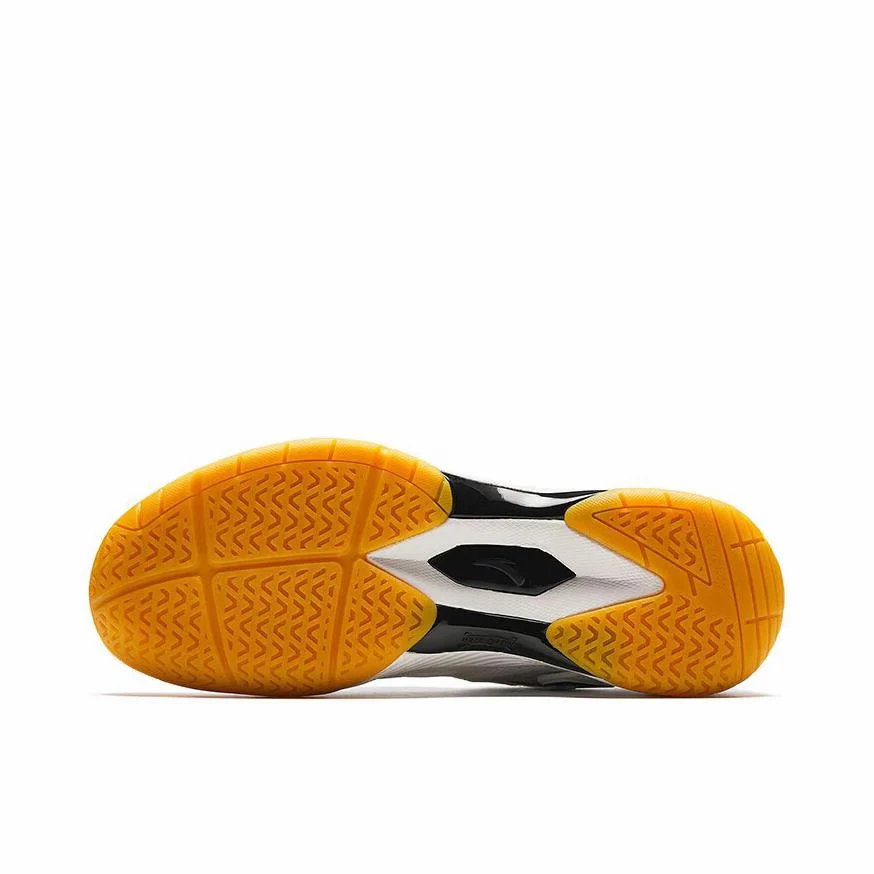 Anta Professional Badminton Shoes - White/Yellow - Image 3