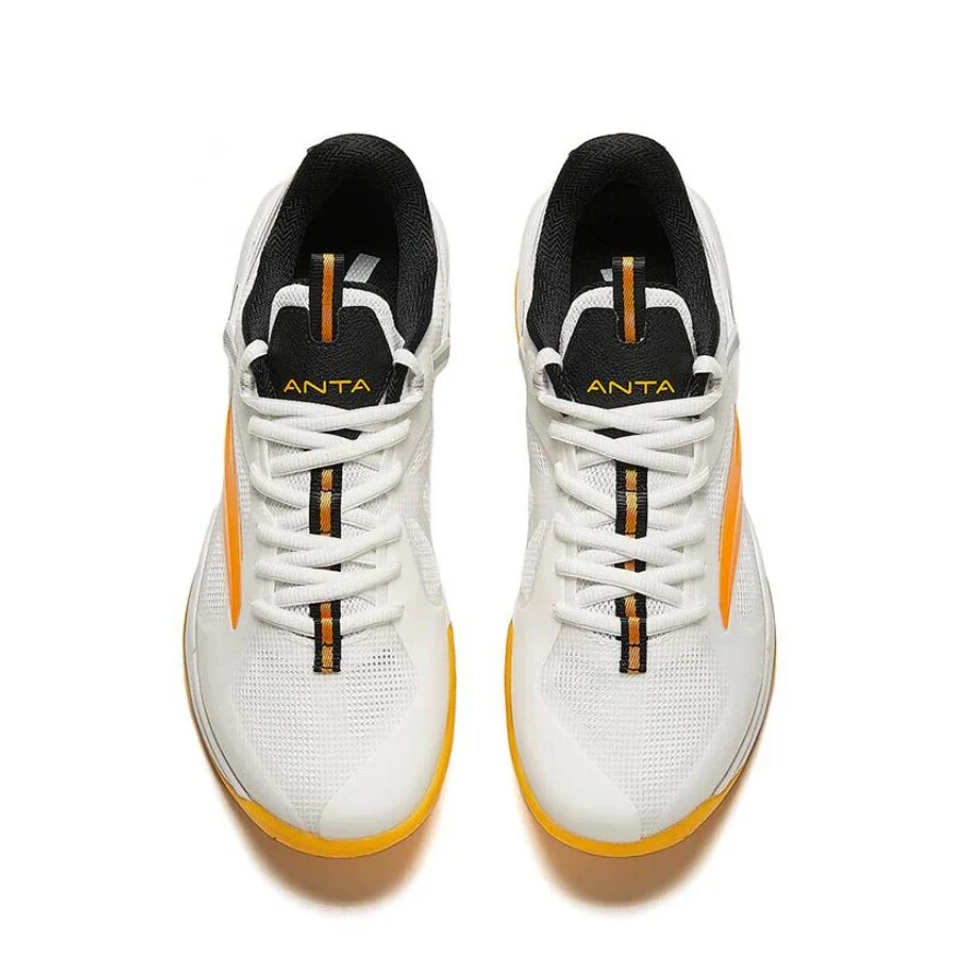 Anta Professional Badminton Shoes - White/Yellow - Image 5
