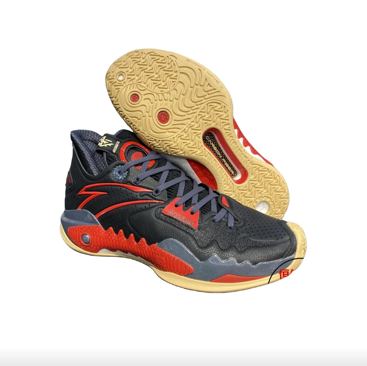 Anta Shock Wave 5 - University Red - Image 3