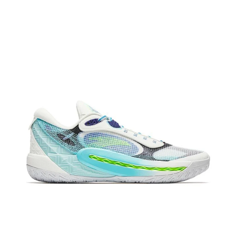 Anta Shock Wave 6 - White/Blue - Image 4