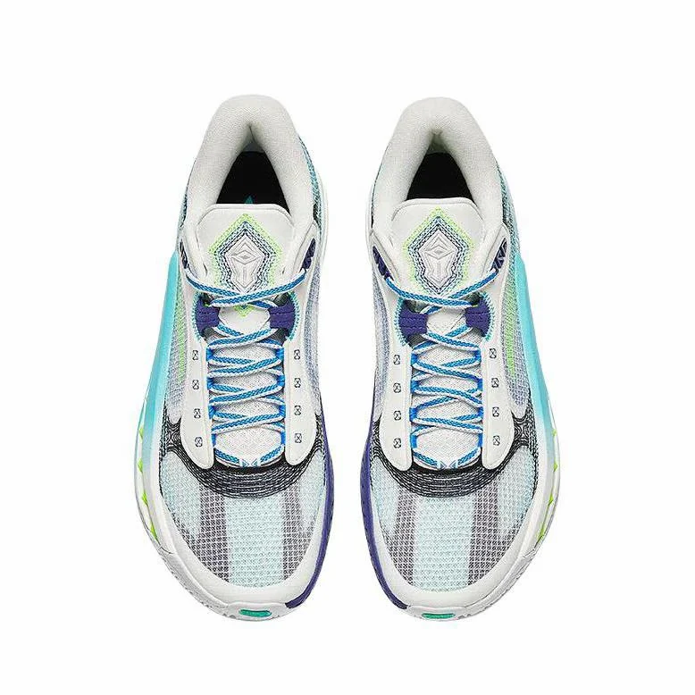 Anta Shock Wave 6 - White/Blue - Image 7