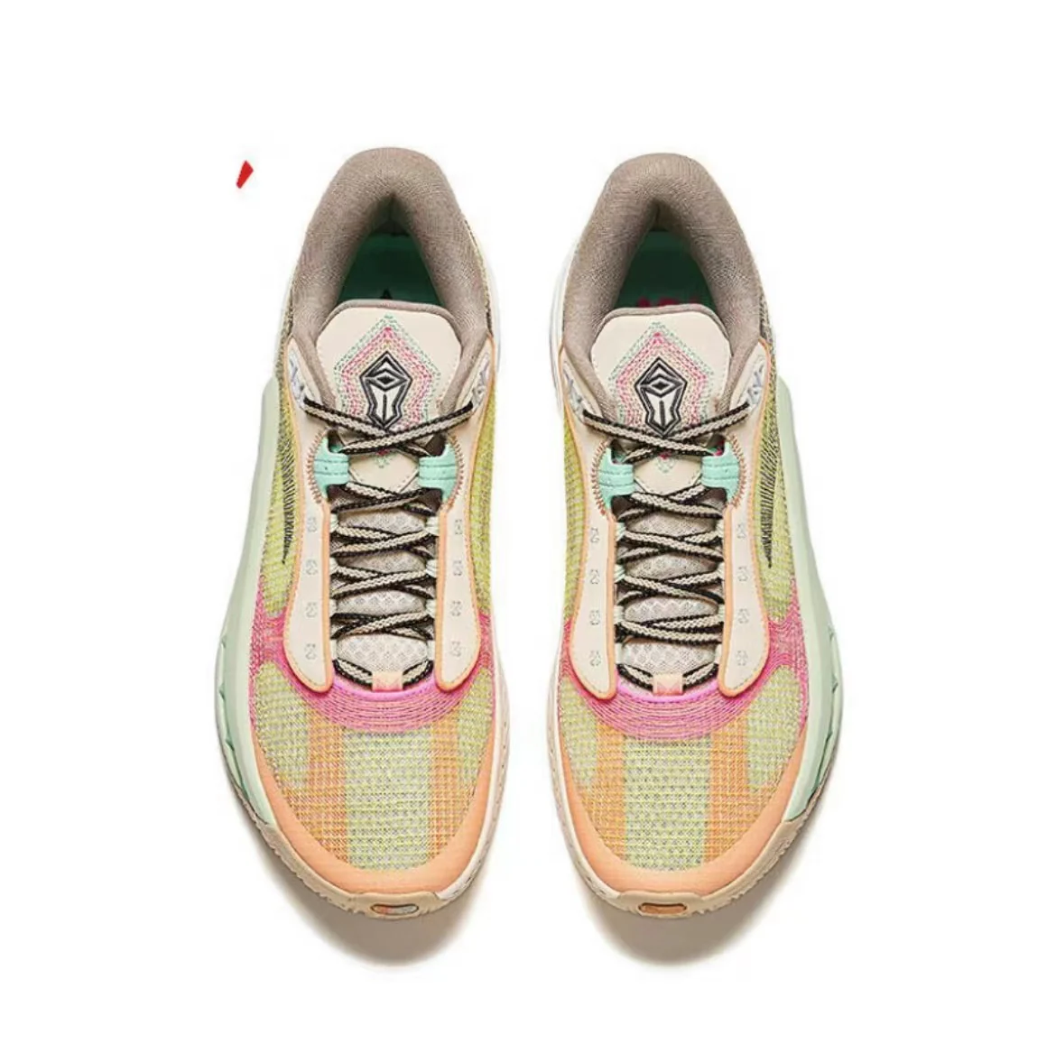 (Women & Men)Anta Shock Wave 6 - Yellow/Brown/Pink - Image 3