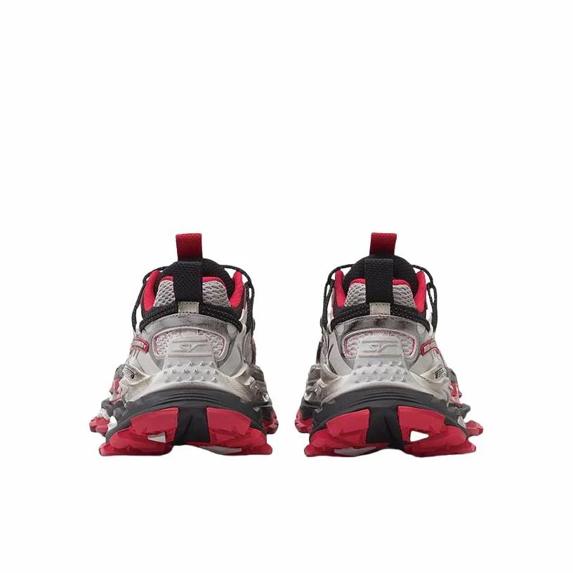 (Women & Men)ANTA SNEAKERVERSE StrataVerse Rock Layer Low Dad Shoes - Red/Gray - Image 4