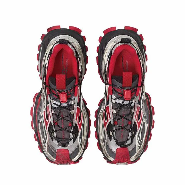 (Women & Men)ANTA SNEAKERVERSE StrataVerse Rock Layer Low Dad Shoes - Red/Gray - Image 5