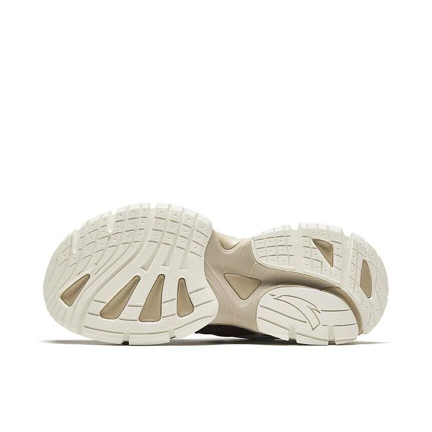 (Men & Women) Anta Star Moon 2 Retro Dad Shoes - White/Brown - Image 3