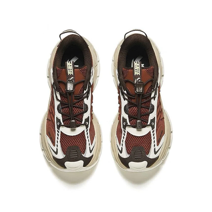 (Men & Women) Anta Star Moon 2 Retro Dad Shoes - White/Brown - Image 5