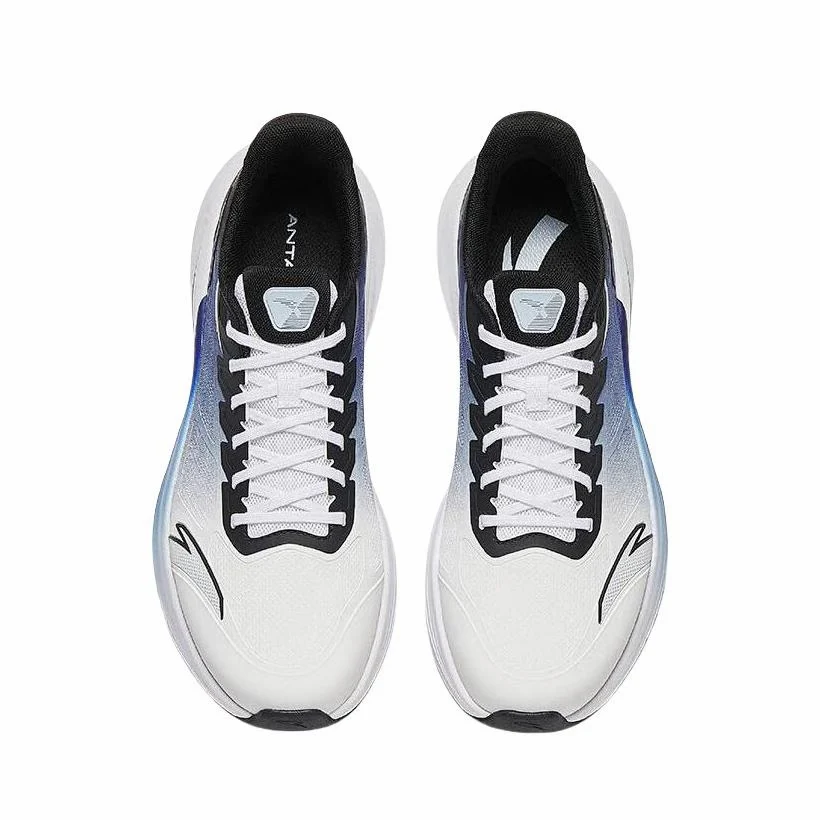【Yibo Wang】 Anta Stinger 6 Fabric PP Film Running Shoes - White/Blue - Image 5