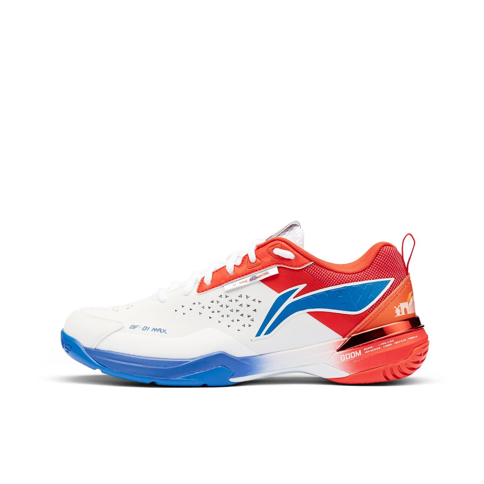 Blade DF-01 Max | Li-Ning Badminton Shoes - White/Red/Blue