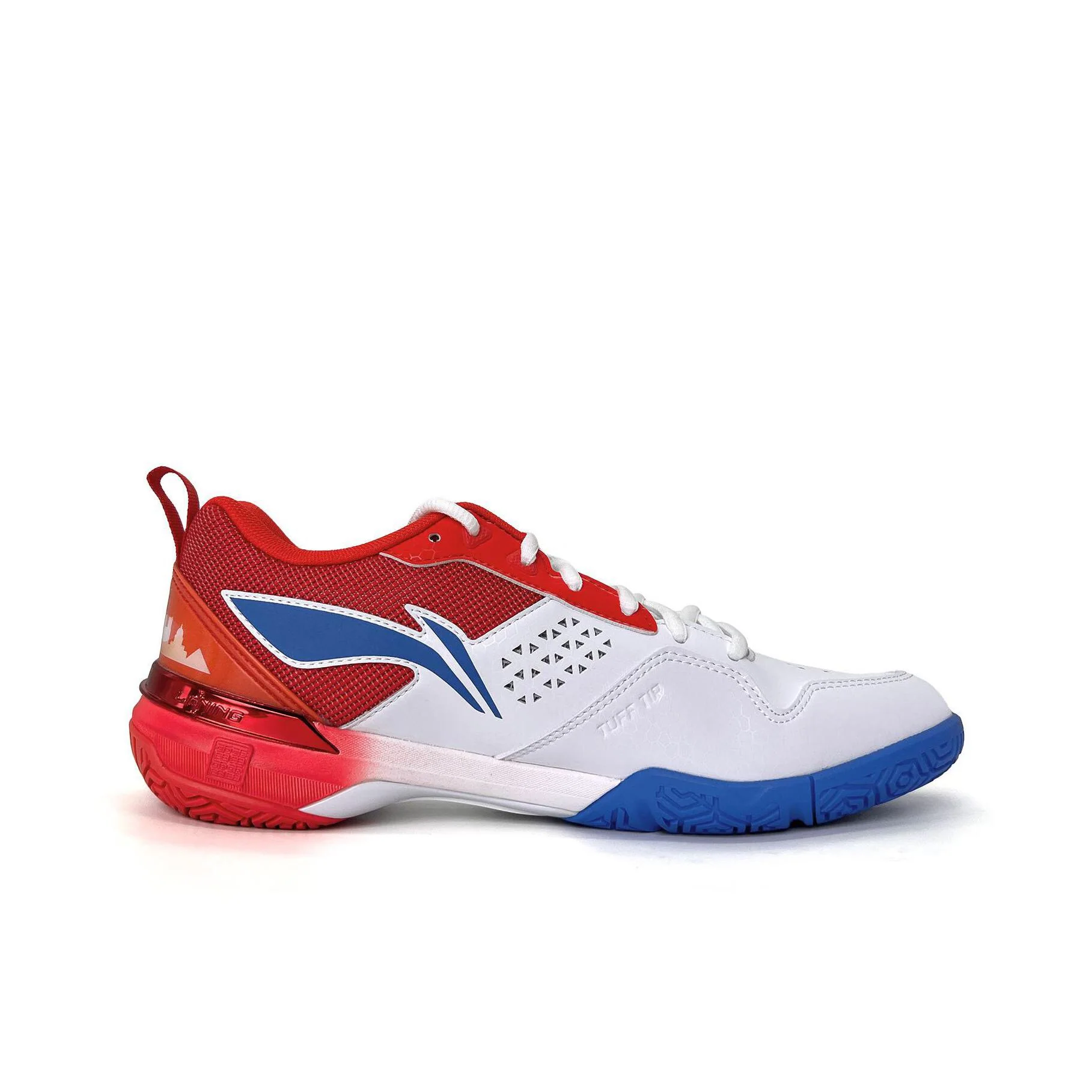 Blade DF-01 Max | Li-Ning Badminton Shoes - White/Red/Blue - Image 6