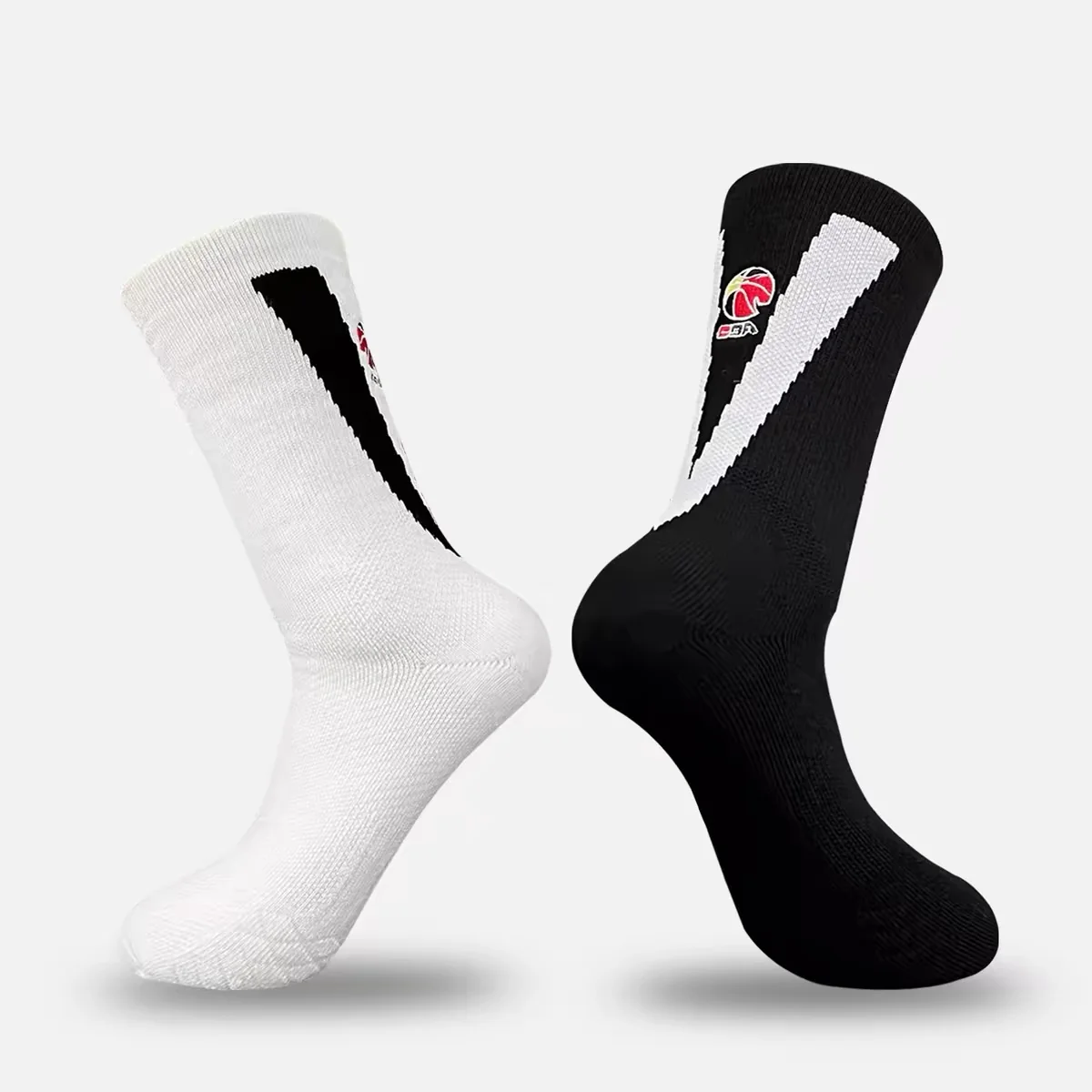 CBA Player Edition Elite PE Long Basketball Socks (Big V)