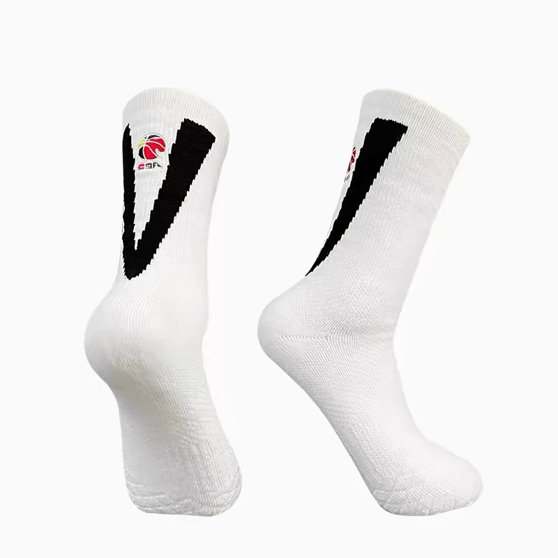 CBA Player Edition Elite PE Long Basketball Socks (Big V) - Image 5