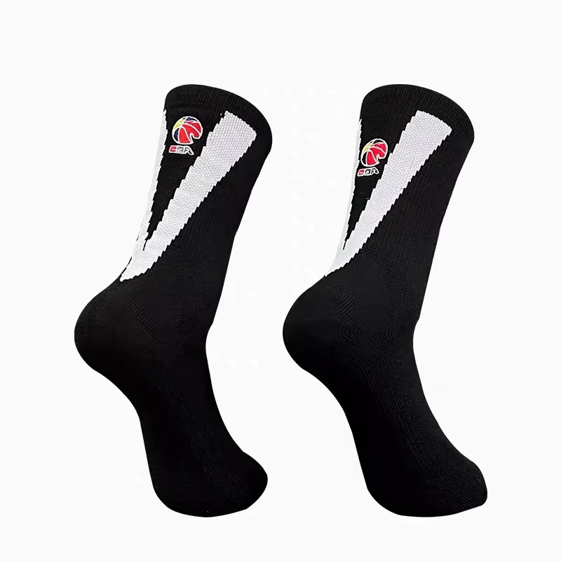 CBA Player Edition Elite PE Long Basketball Socks (Big V) - Image 6