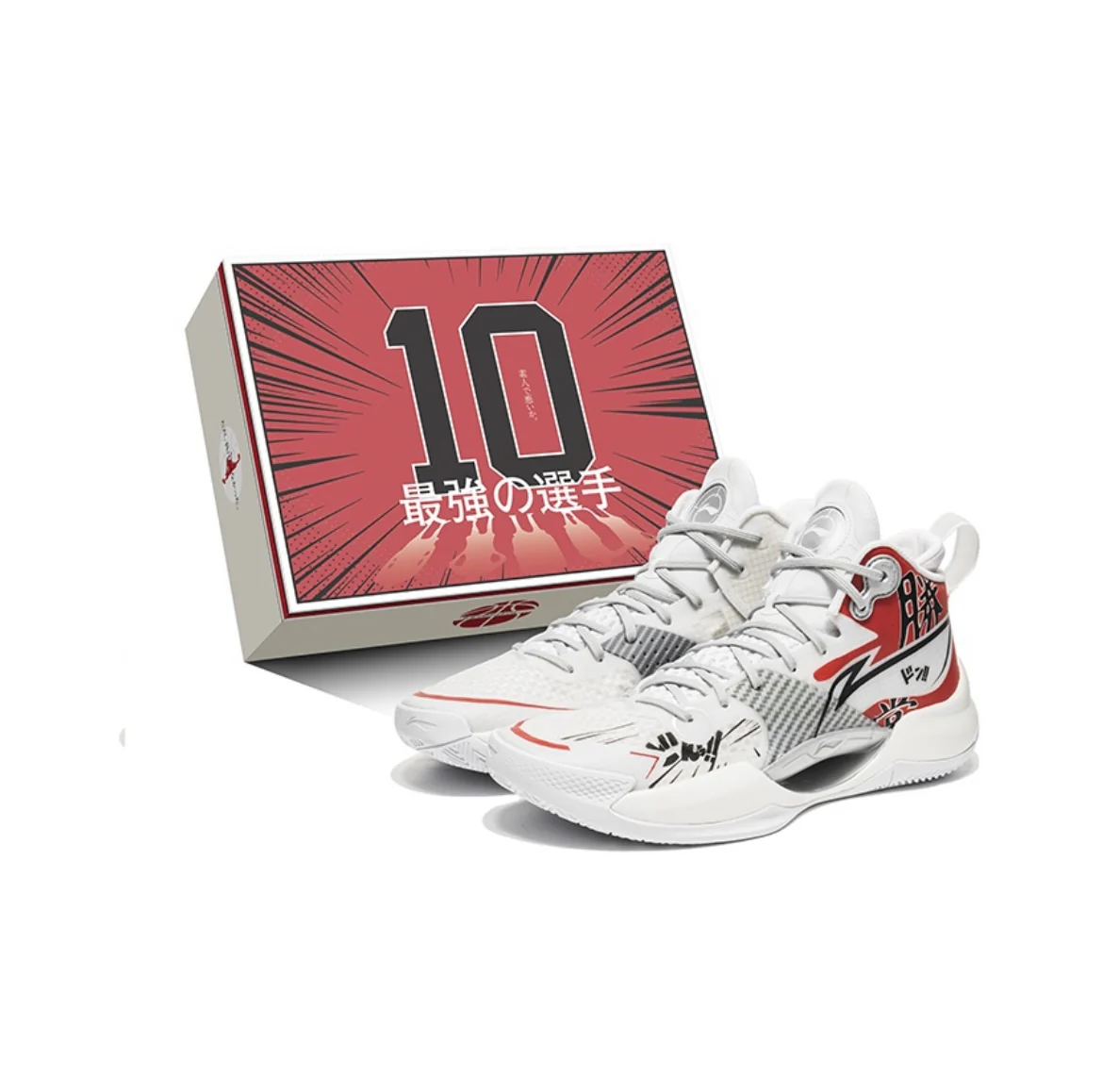 （Custom Sneakers）Li-Ning Super Light 2022 x The First Slam Dunk - White/Red - Image 2