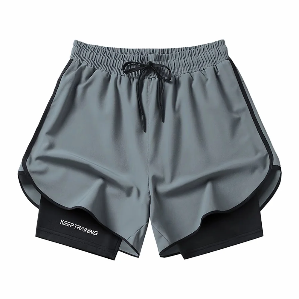 Double-layer Marathon/Running Quick-drying Shorts - Image 12
