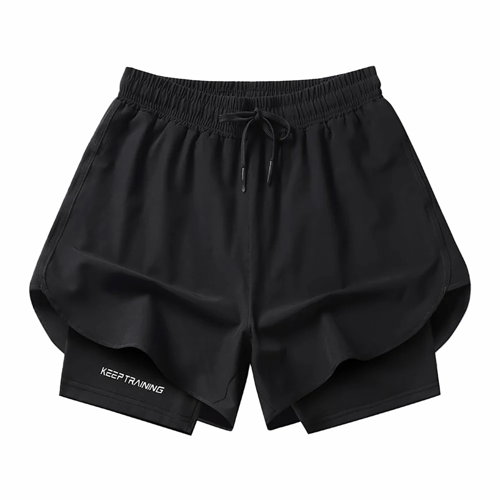 Double-layer Marathon/Running Quick-drying Shorts - Image 13