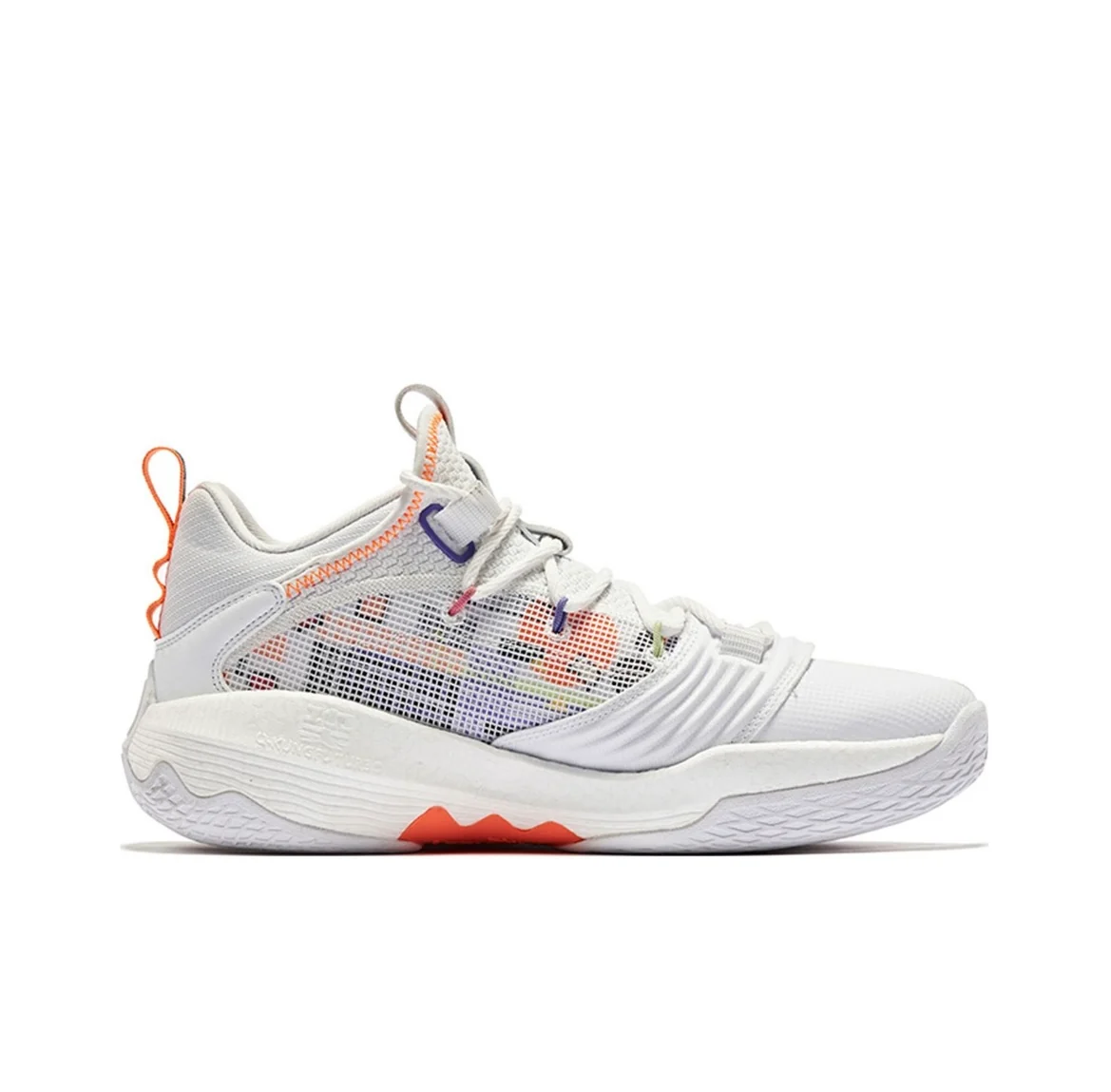 Keldon Johnson x Qiaodan Fengci 6 Pro - White Orange - Image 2