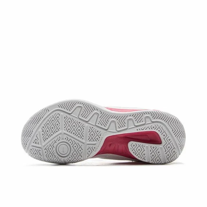 Kids Li-Ning Saga 3 Badminton Shoes - White/Red - Image 3