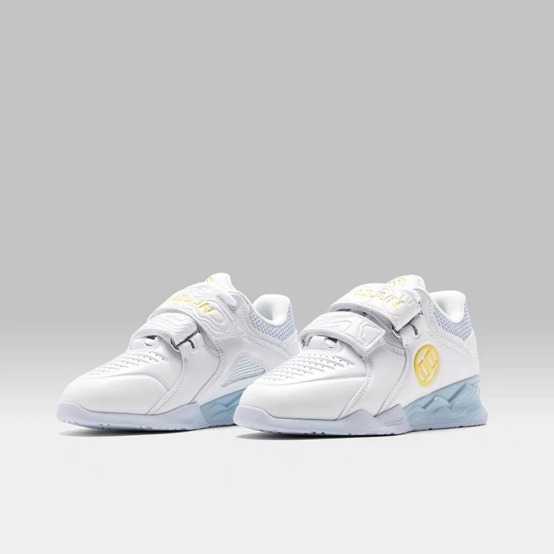 （Kids）Lu Xiaojun Lifter 1.0 Professional Weightlifting Shoes / Squat Shoes - White - Image 2