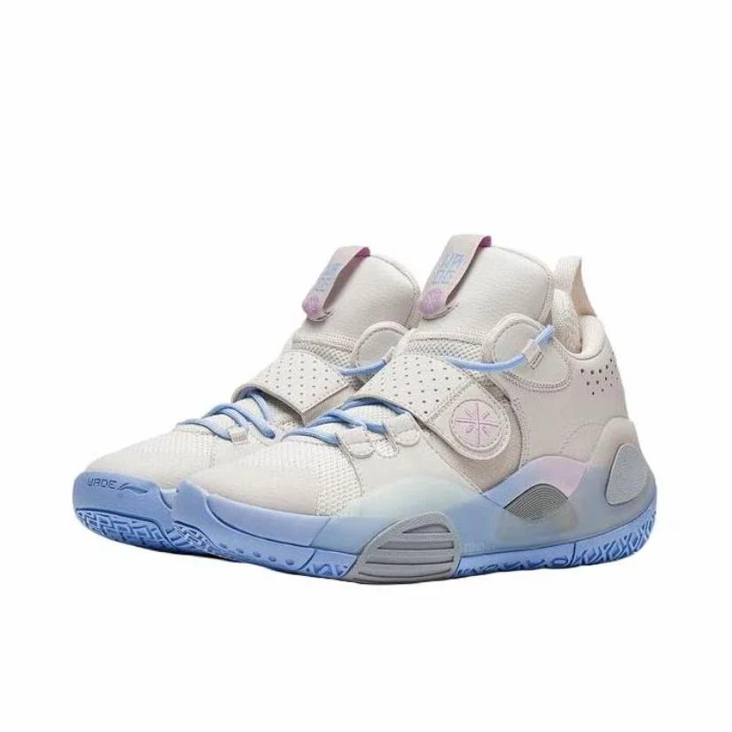 (Kids/Young)Li-Ning Wade All City 8 - Pearl White/Blue - Image 2