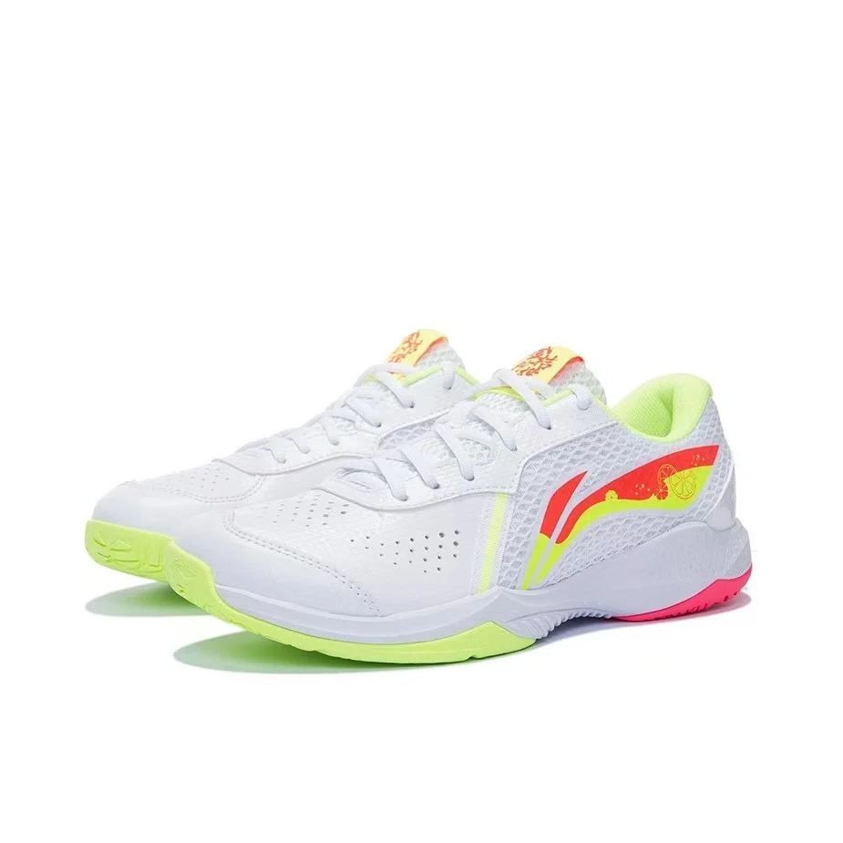 Li-Ning AXforce LT-01 Lite Badminton Shoes - White/Red/Yellow - Image 2