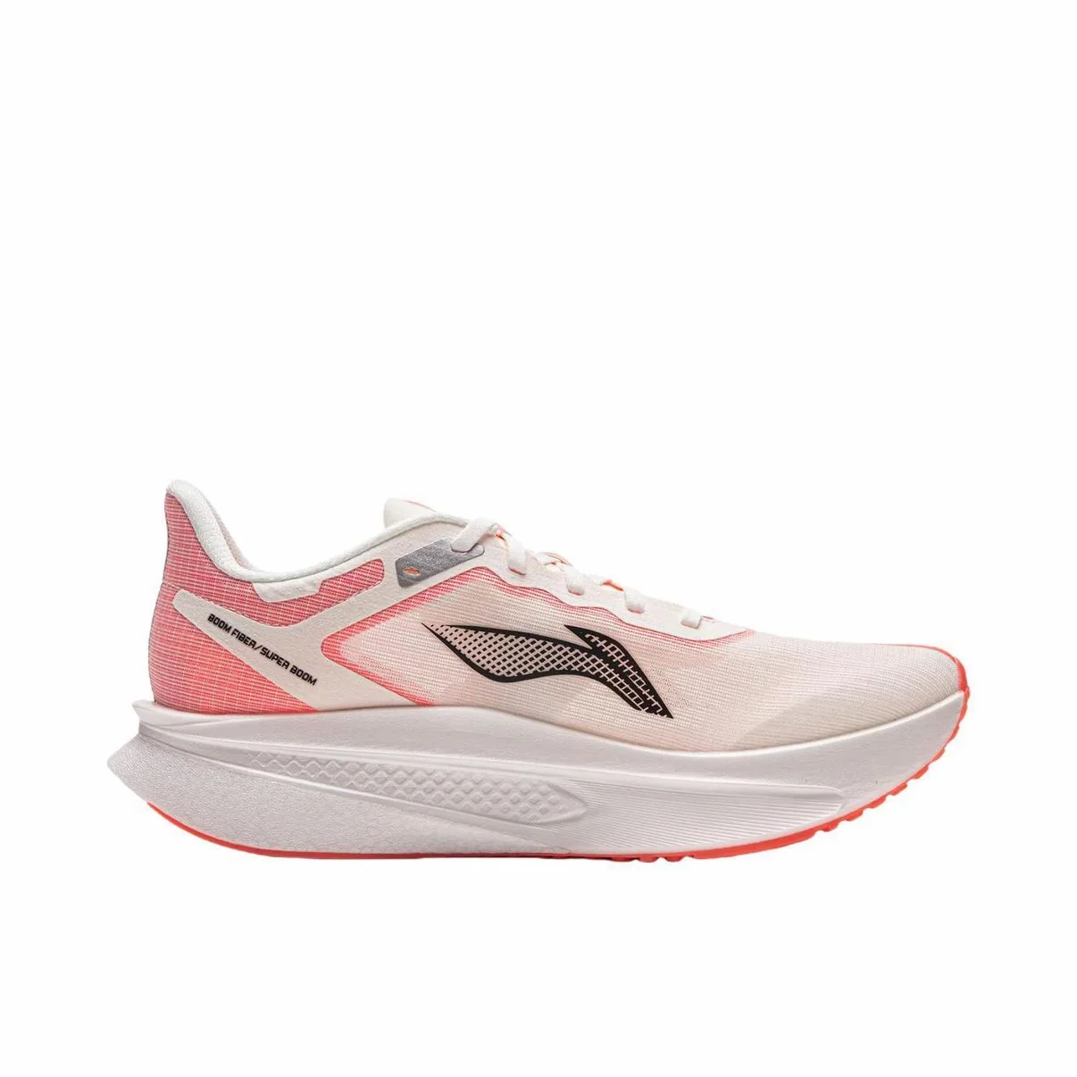 (Men & Women)Li-Ning Feidian 6 Challenger Racing Carbon Plate Running Shoes - White/Pink - Image 5