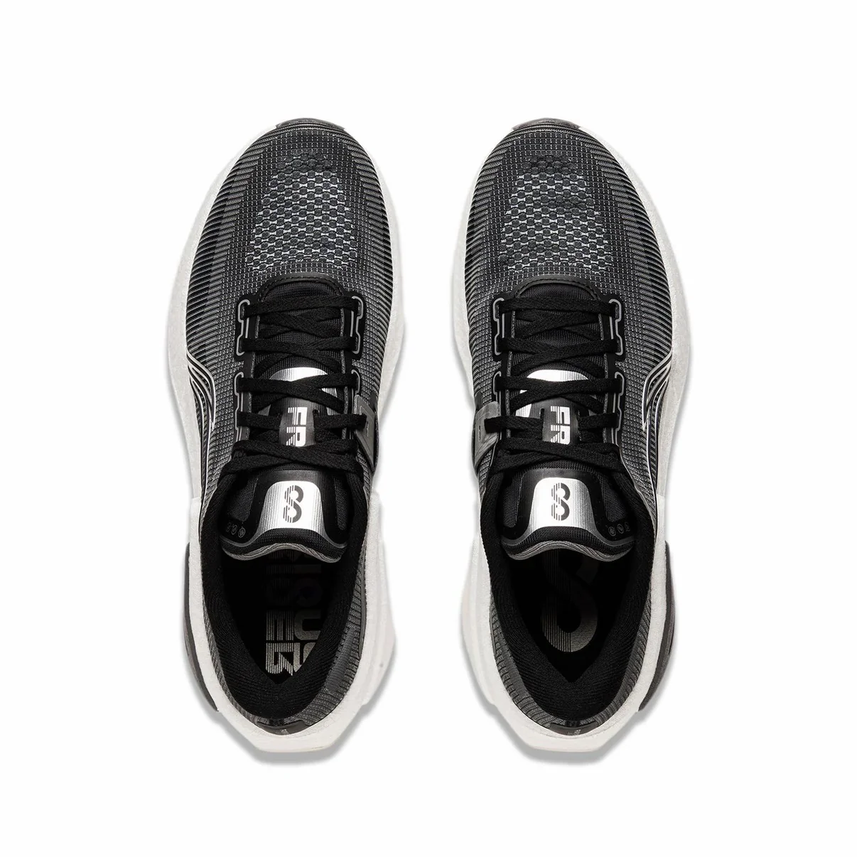 （Men & Women) Li-Ning Furious Rider 8 Running Shoes - Black - Image 5