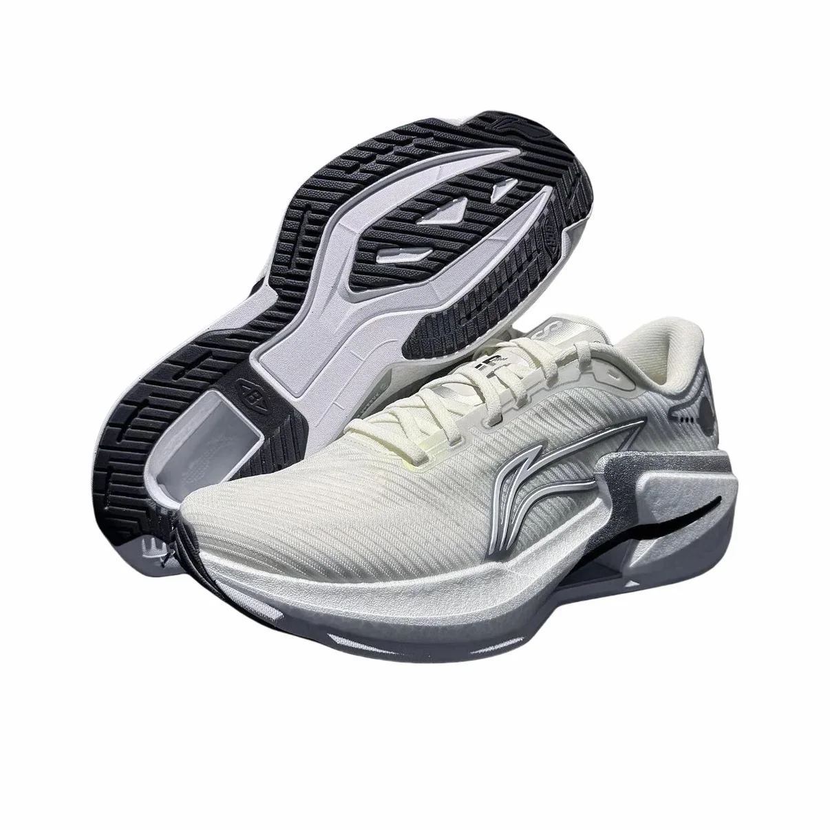（Men & Women) Li-Ning Furious Rider 8 Running Shoes - Silver - Image 2