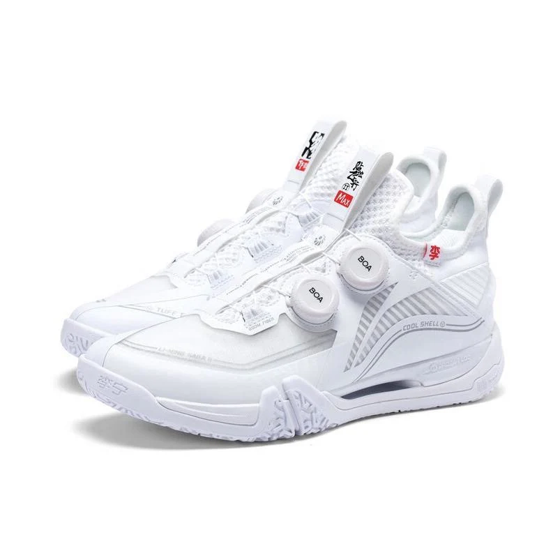 Li-Ning Ground Flying 2 Max / Saga II Max Badminton Shoes - White - Image 2