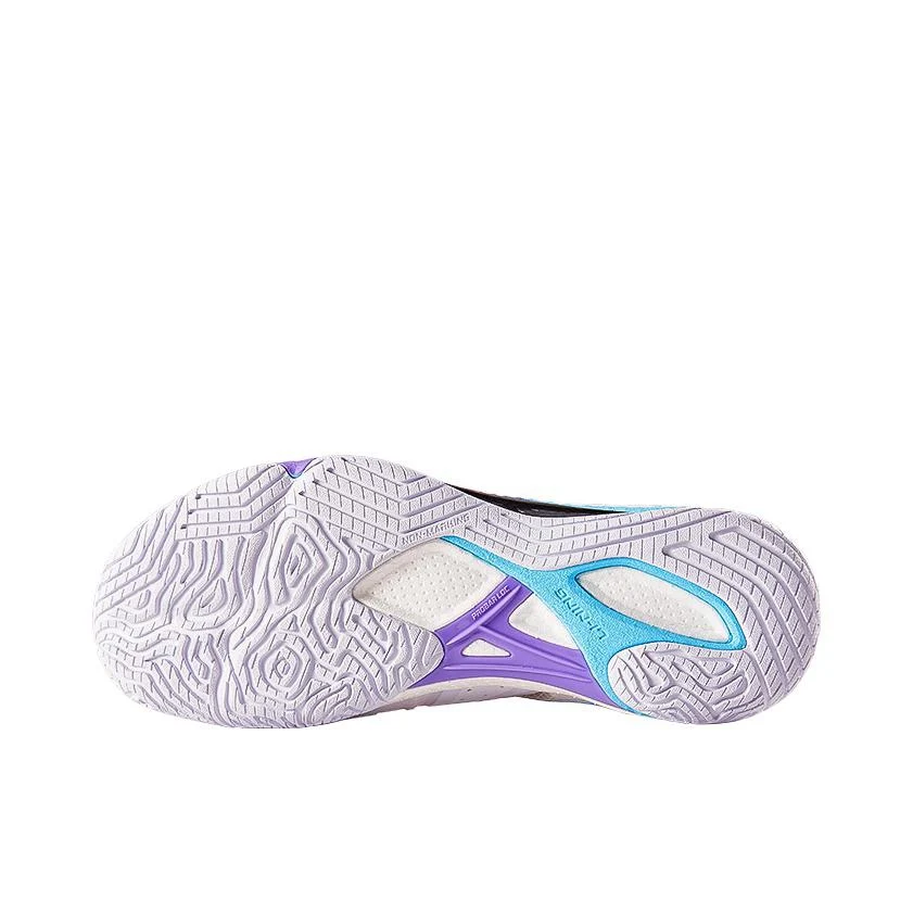 Li-Ning Gyrfalcon 4 Badminton Shoes - White/Blue - Image 3