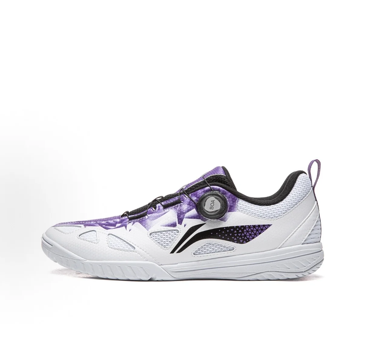 Li-Ning Mage Ess Table Tennis Shoes - White/Purple