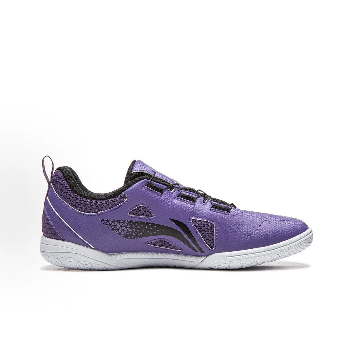 Li-Ning Mage Ess Table Tennis Shoes - White/Purple - Image 3