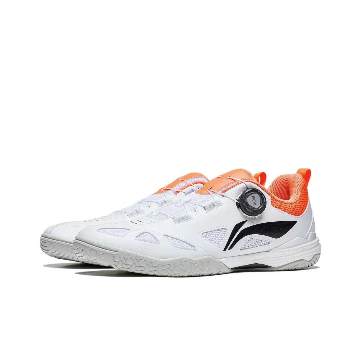 Li-Ning Mage Pe Low Table Tennis Shoes - White/Orange - Image 2
