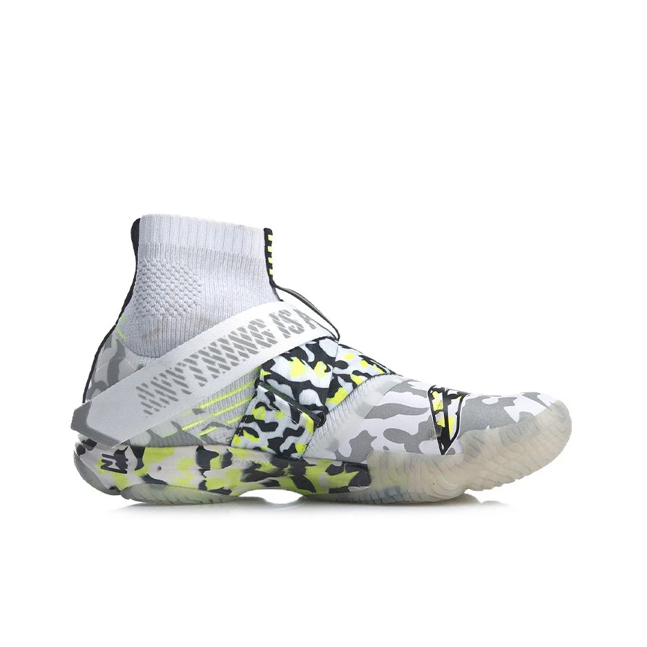 Li-Ning Ranger 4 High Professional Badminton Shoes - White/Green - Image 6