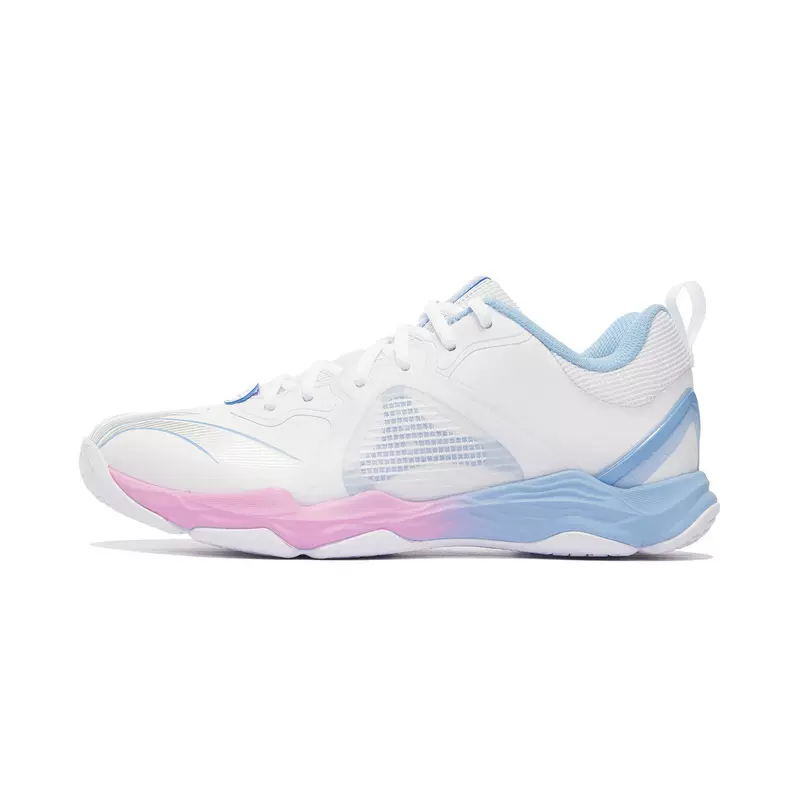 Li-Ning Ranger 6.0 Lite Badminton Training Shoes - White/Pink/Blue