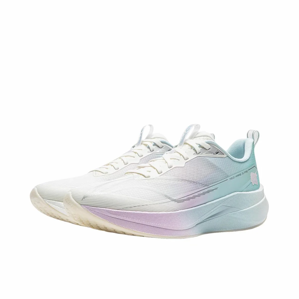 Li-Ning Red Hare 9 Pro Marathon Running Shoes - White/Clear Blue - Image 2
