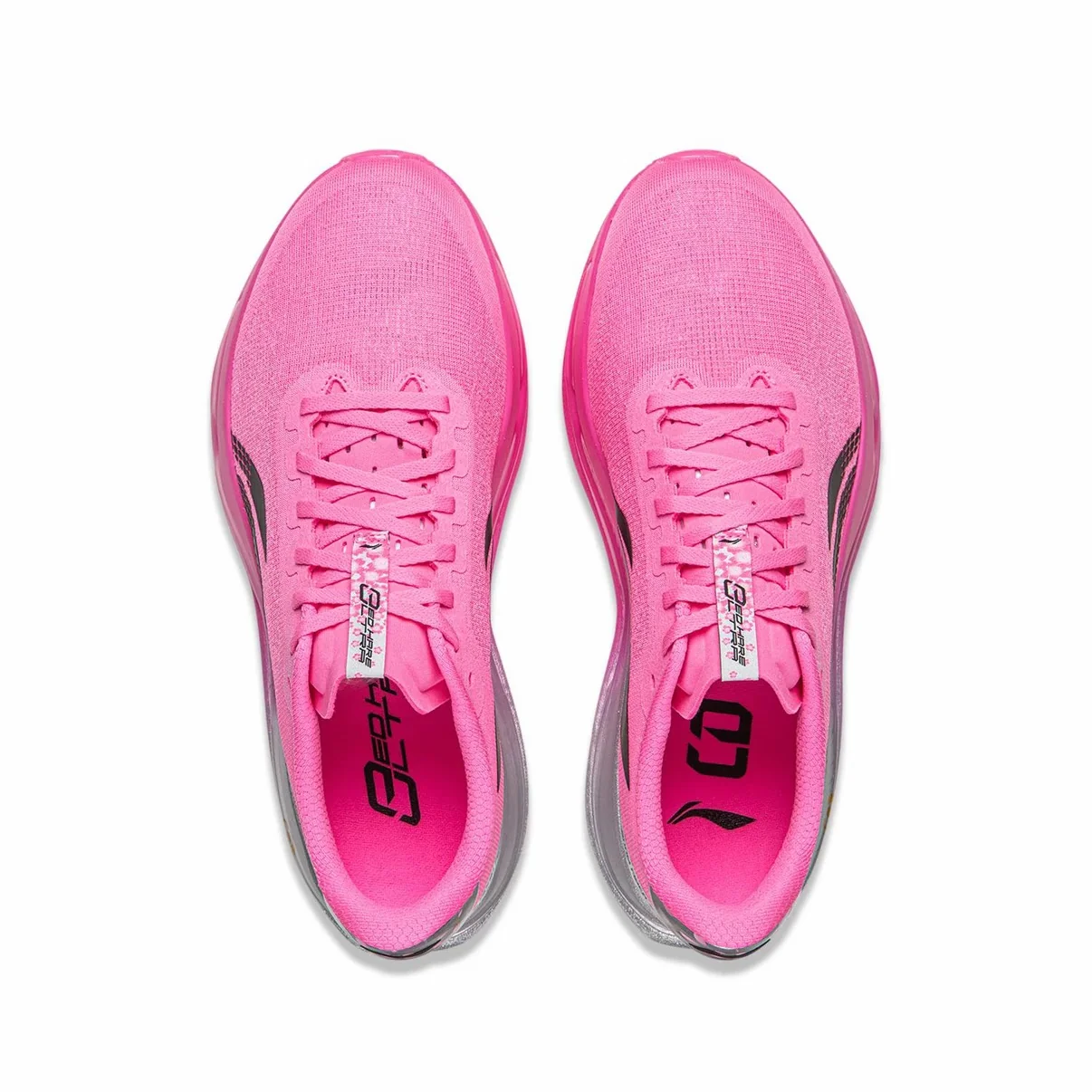 (Men & Women)Li-Ning Red Hare 9 Ultra Marathon Running Shoes - Pink/Silver - Image 2