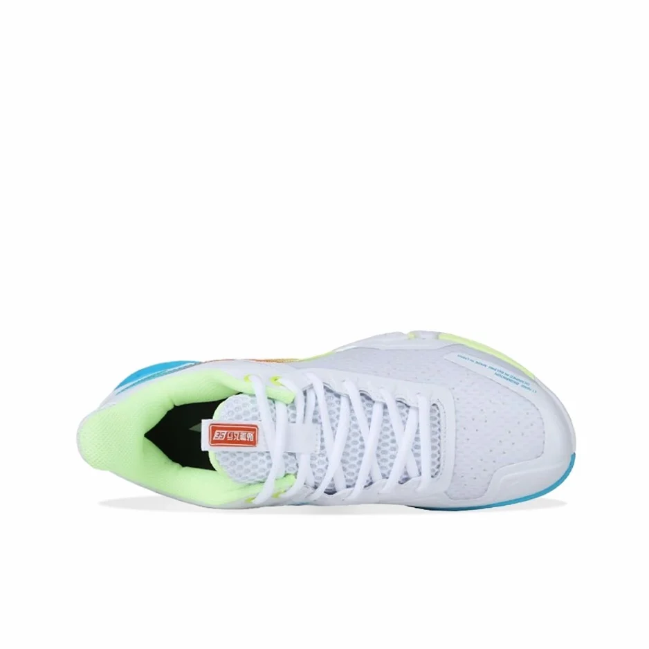 Li-Ning Saga SE Badminton Shoes - White/Blue - Image 6
