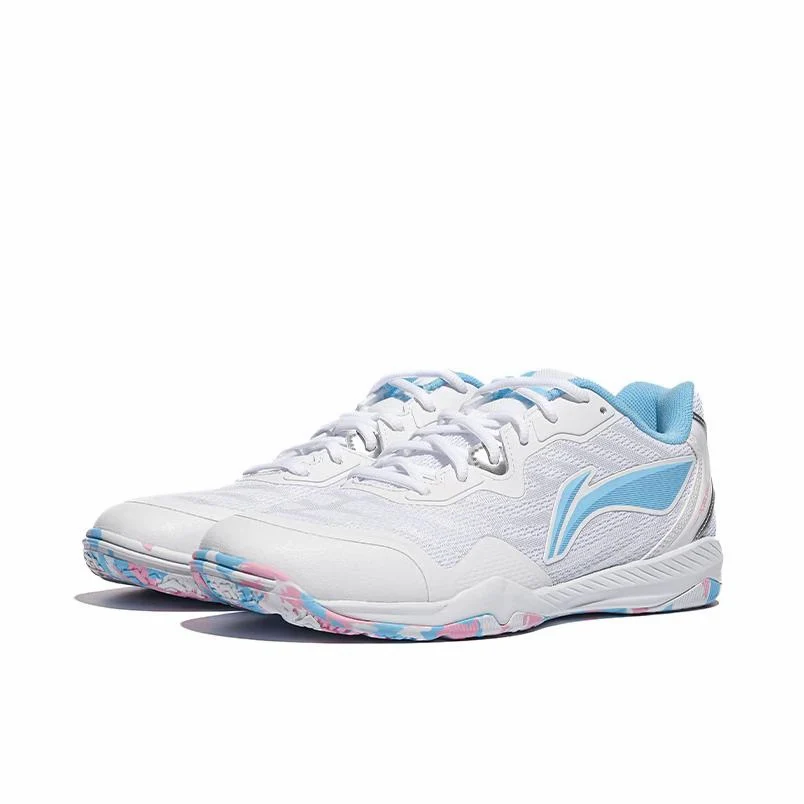 Li-Ning Table Tennis Shoes - White/Blue - Image 2