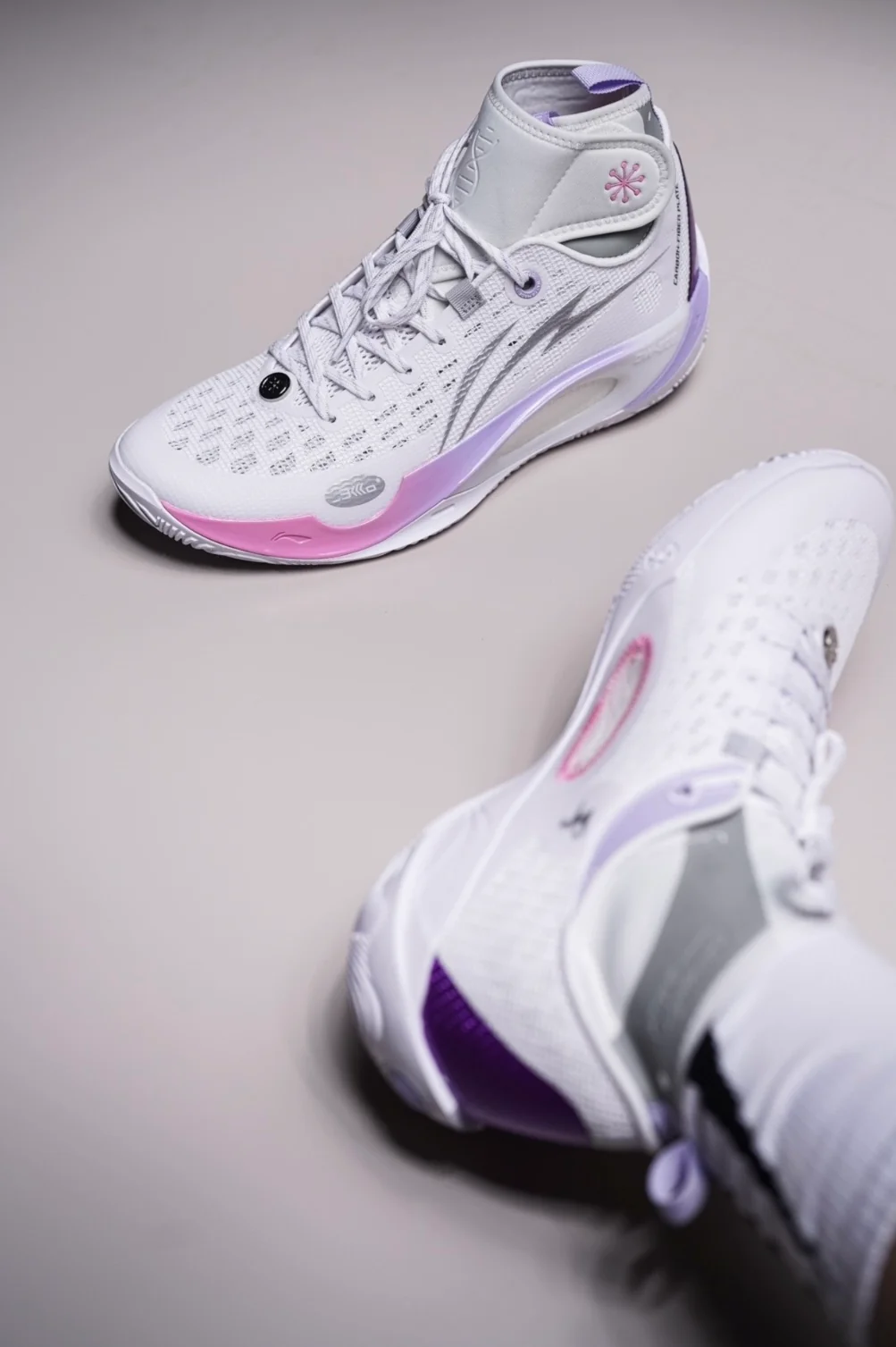 Li-Ning Wade 808 V2 Ultra Mid - White/Purple - Image 3