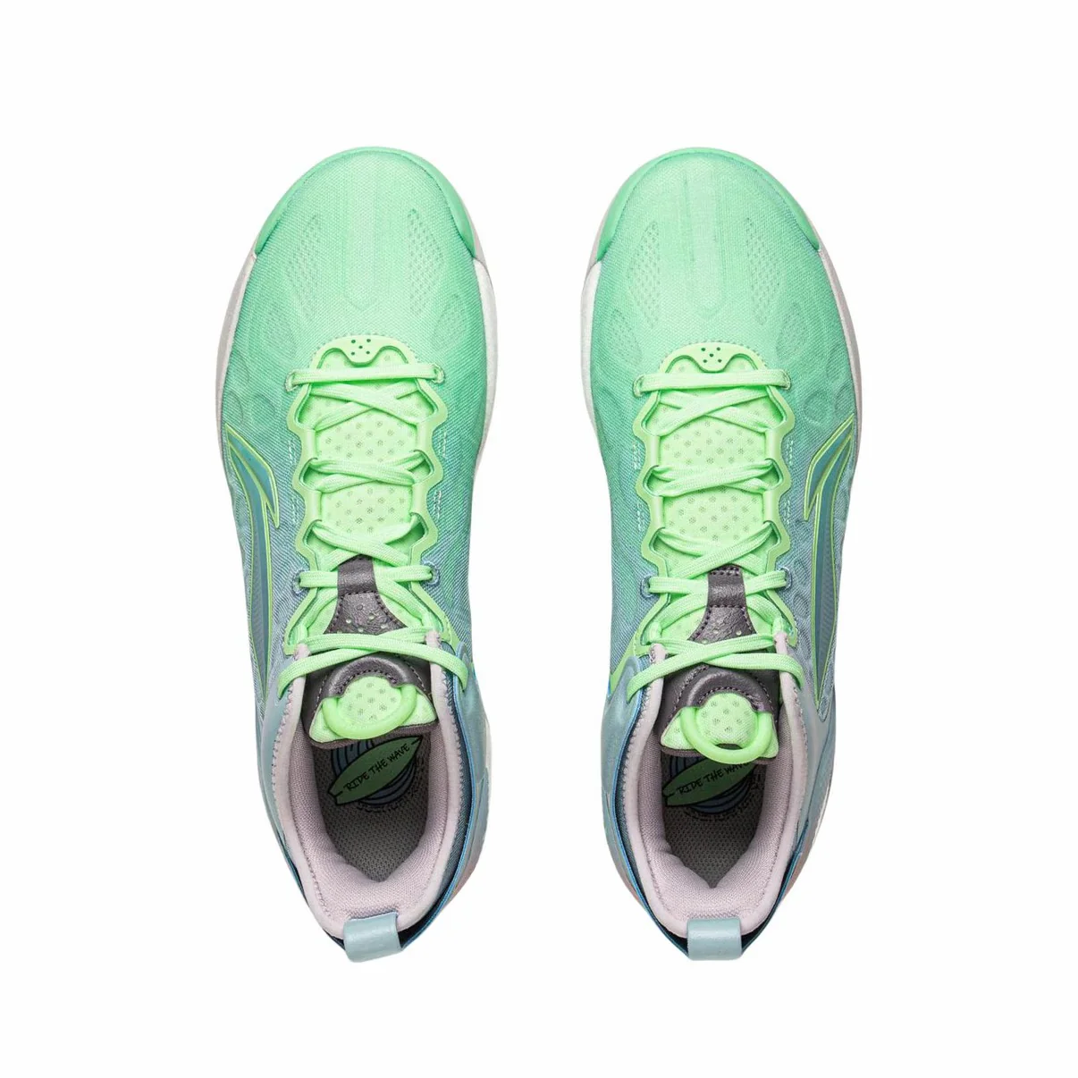 (Handsome Yang)Li-Ning Yushuai 19 V2 - Blue/Light Green - Image 5