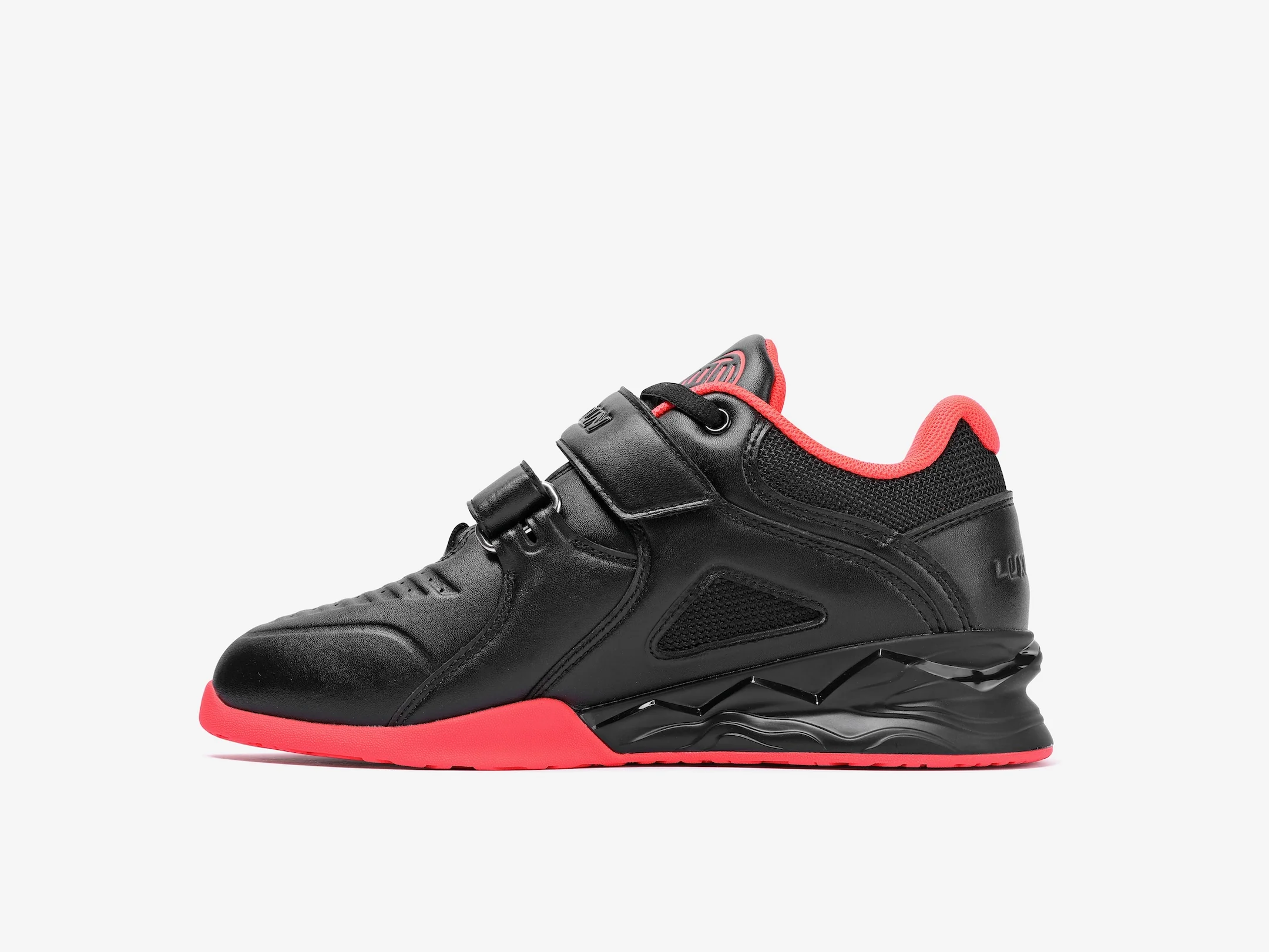 Lu Xiaojun Lifter 1.0 Professional Weightlifting Shoes / Squat Shoes - Black/Red - Image 3