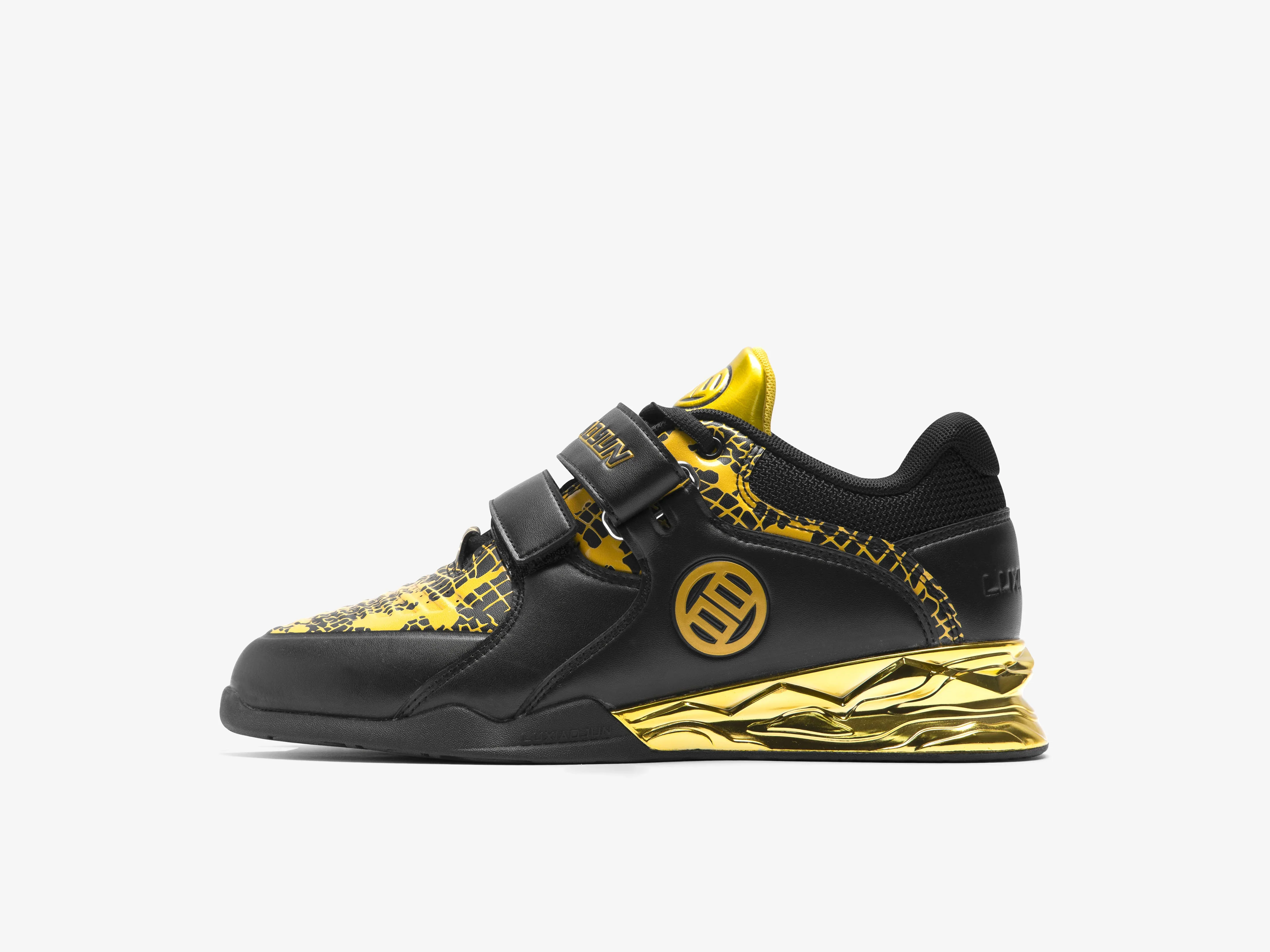Lu Xiaojun Lifter 1.0 Professional Weightlifting Shoes / Squat Shoes - Year of the Snake（Black/Gold）